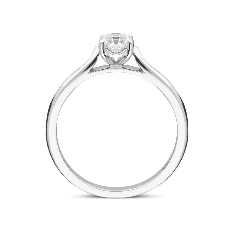 Platinum 0.40ct Diamond Brilliant Cut Solitaire Ring sold by Jura Watches product image thumbnail 2