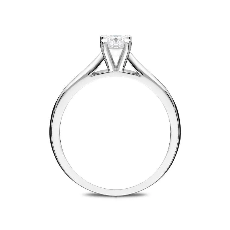 Platinum 0.25ct Diamond Solitaire Ring sold by Jura Watches product image thumbnail 2