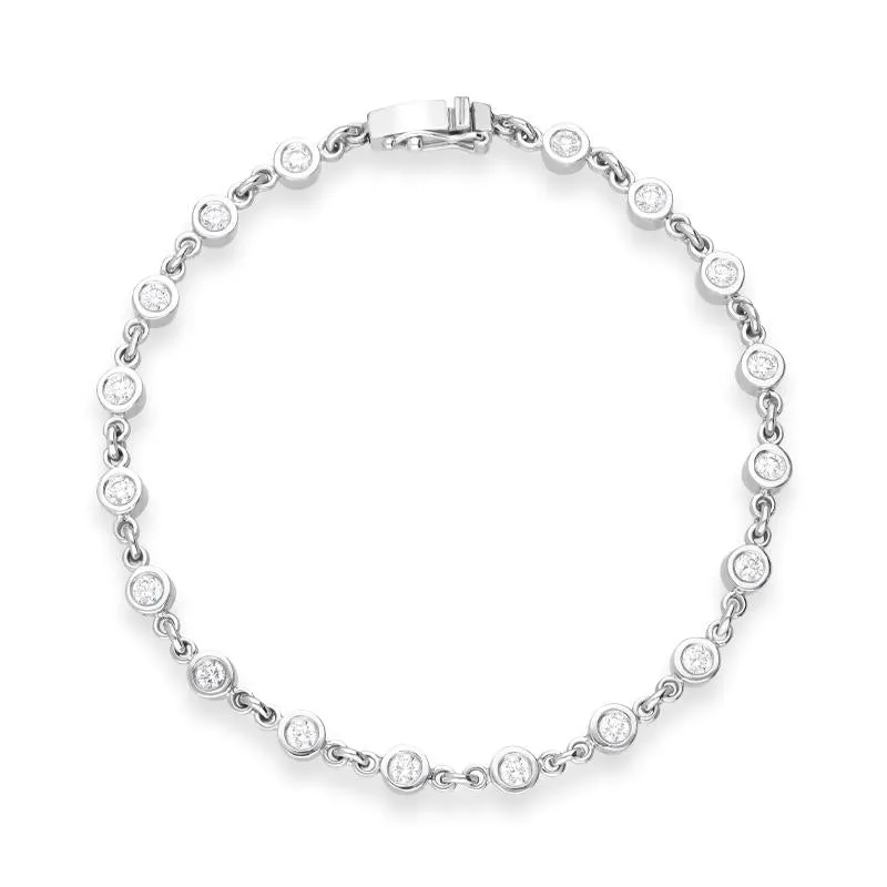 18ct White Gold 1.24ct Diamond Bracelet sold by Jura Watches