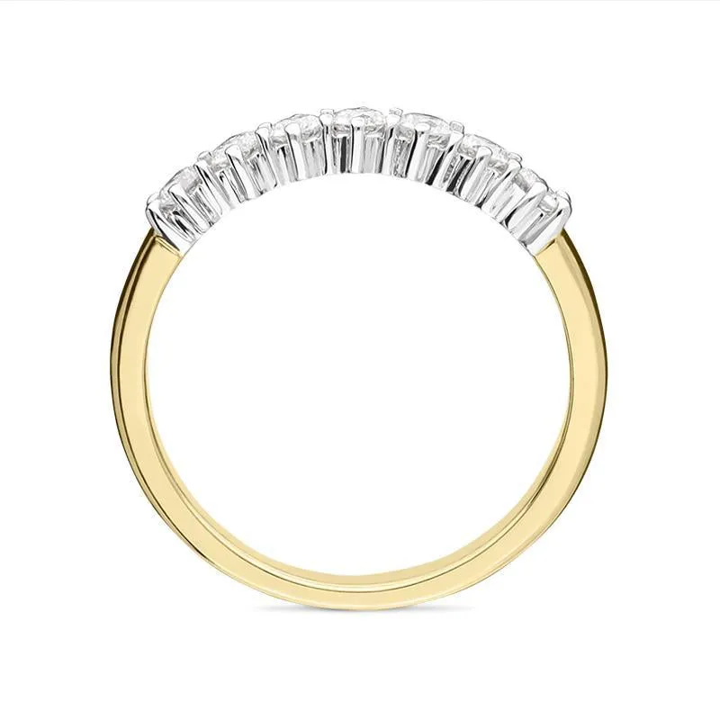 18ct Yellow Gold 0.35ct Diamond Wedding Half Eternity Ring sold by Jura Watches product image thumbnail 2