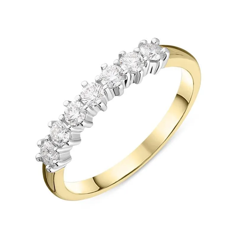 18ct Yellow Gold 0.35ct Diamond Wedding Half Eternity Ring sold by Jura Watches