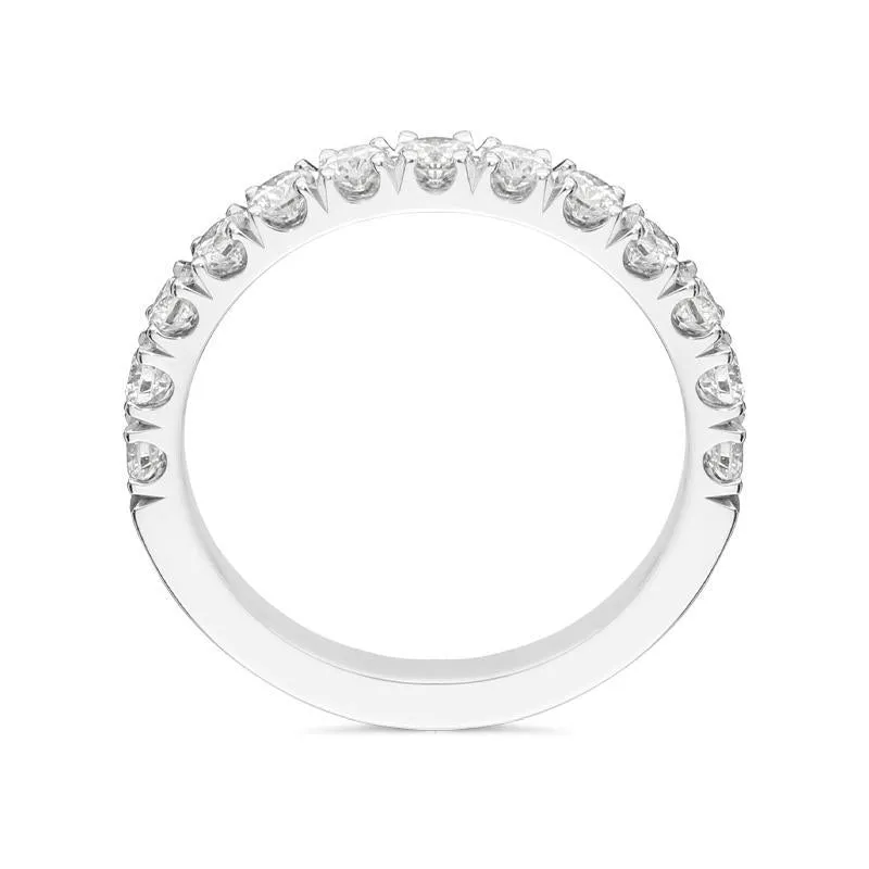 Platinum 0.86ct Diamond Brilliant Cut Wedding Half Eternity Ring sold by Jura Watches product image thumbnail 2