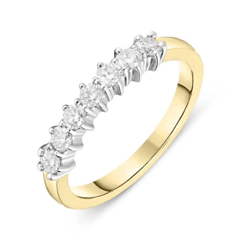 18ct Yellow Gold 0.35ct Diamond Wedding Half Eternity Ring sold by Jura Watches