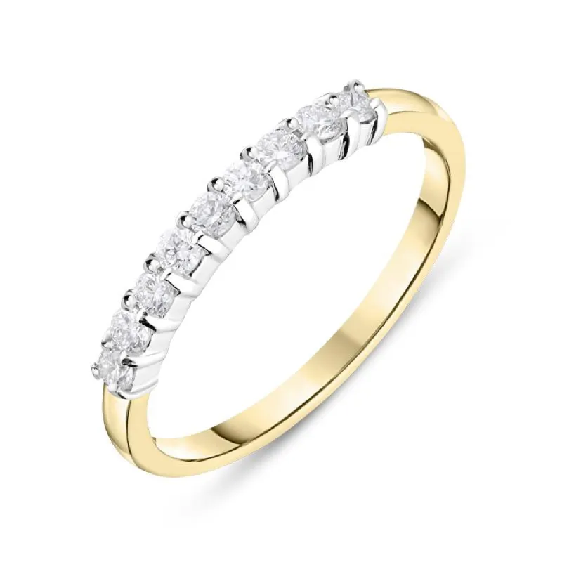 18ct Yellow Gold 0.27ct Diamond Wedding Half Eternity Ring sold by Jura Watches
