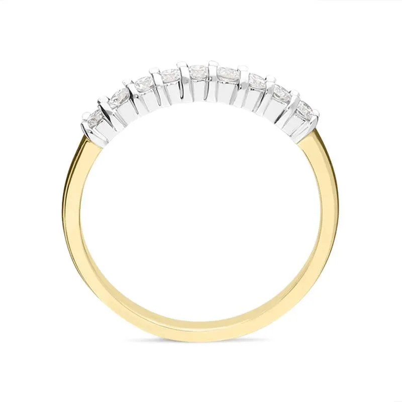 18ct Yellow Gold 0.25ct Diamond Claw Set Wedding Eternity Ring sold by Jura Watches product image thumbnail 2