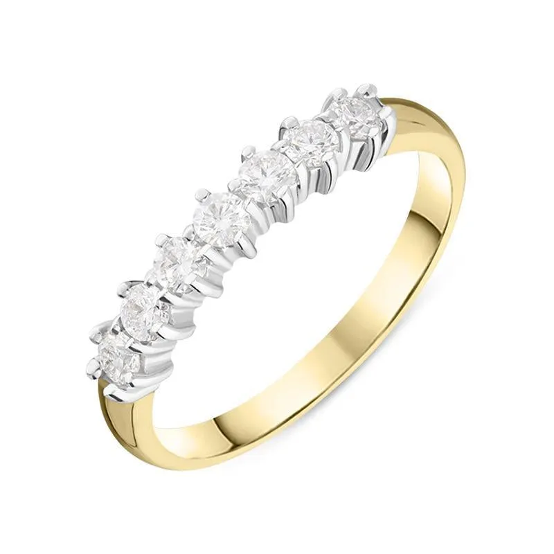 18ct Yellow Gold 0.35ct Diamond Claw Set Wedding Eternity Ring sold by Jura Watches
