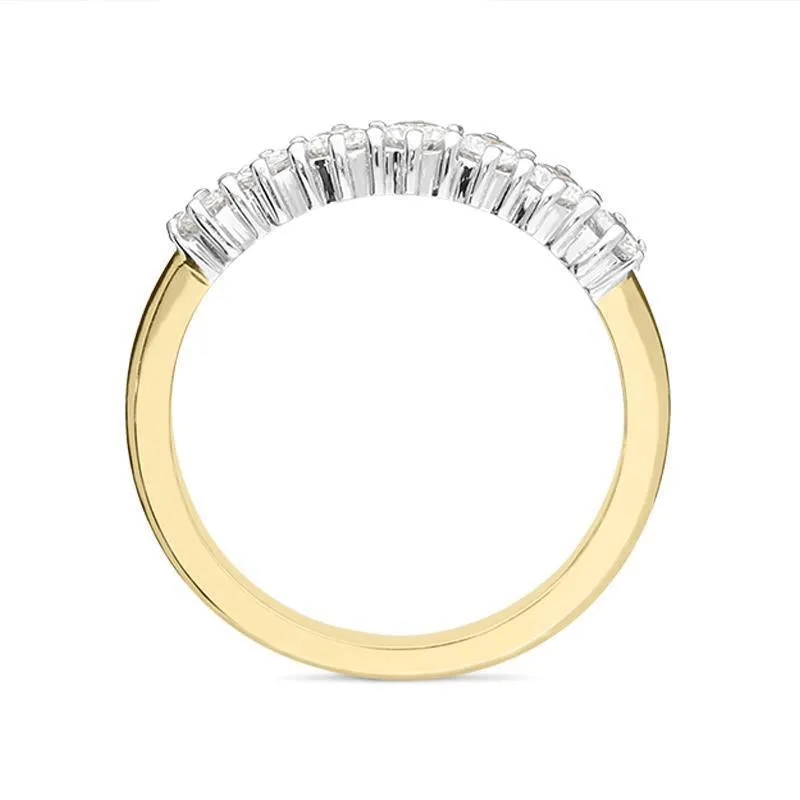 18ct Yellow Gold 0.58ct Diamond Claw Set Wedding Eternity Ring sold by Jura Watches product image thumbnail 2