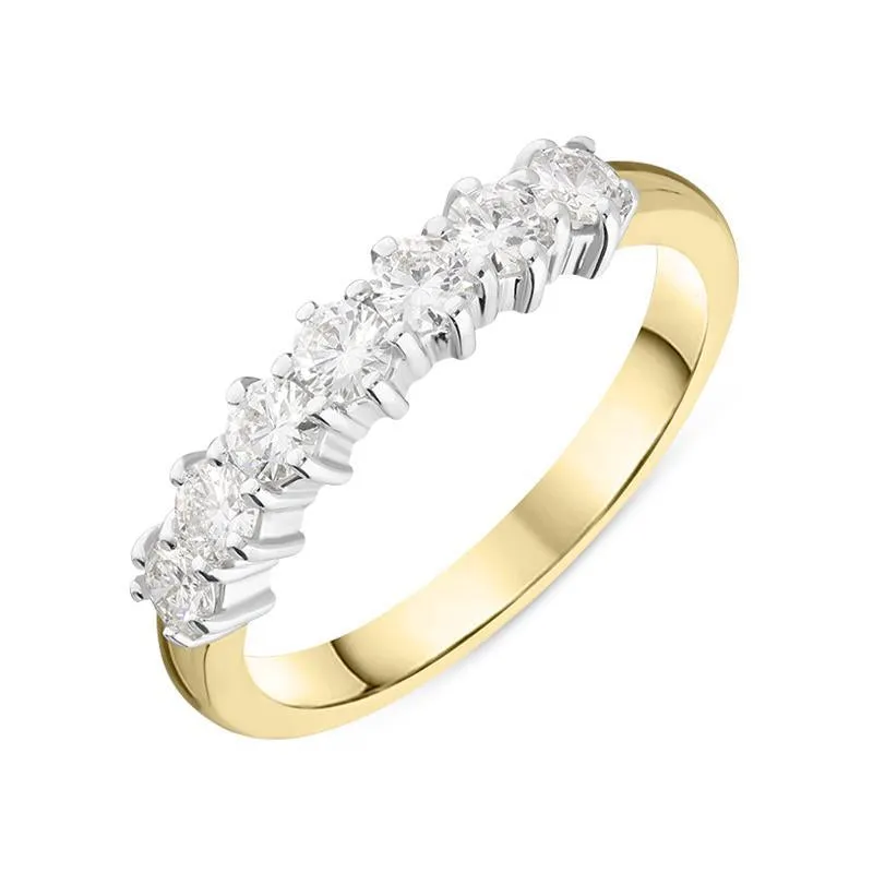 18ct Yellow Gold 0.58ct Diamond Claw Set Wedding Eternity Ring sold by Jura Watches