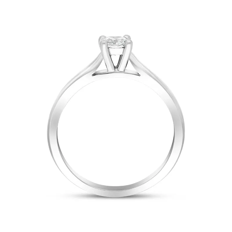 Platinum 0.20ct Diamond Brilliant Cut Solitaire Ring sold by Jura Watches product image thumbnail 3