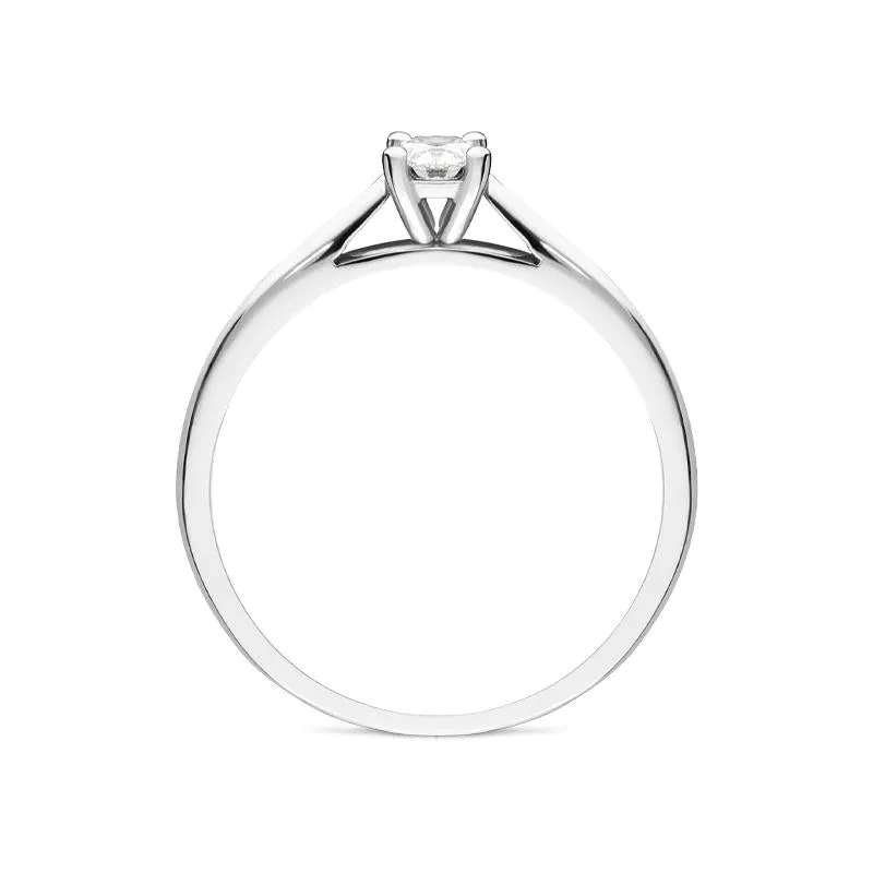 18ct White Gold 0.20ct Diamond Brilliant Cut Solitaire Ring sold by Jura Watches product image thumbnail 2