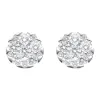 18ct White Gold 0.67ct Diamond Triangle Edge Stud Earrings sold by Jura Watches