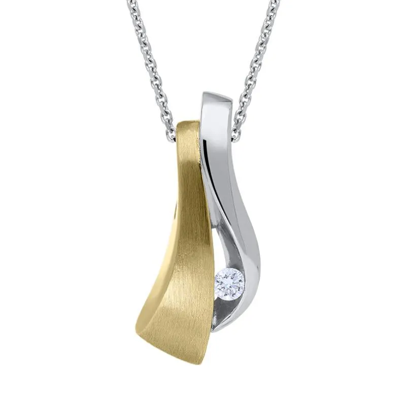 18ct White Gold 0.07ct Diamond Necklace sold by Jura Watches