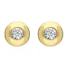 18ct Yellow Gold Diamond Solitaire Stud Earrings sold by Jura Watches