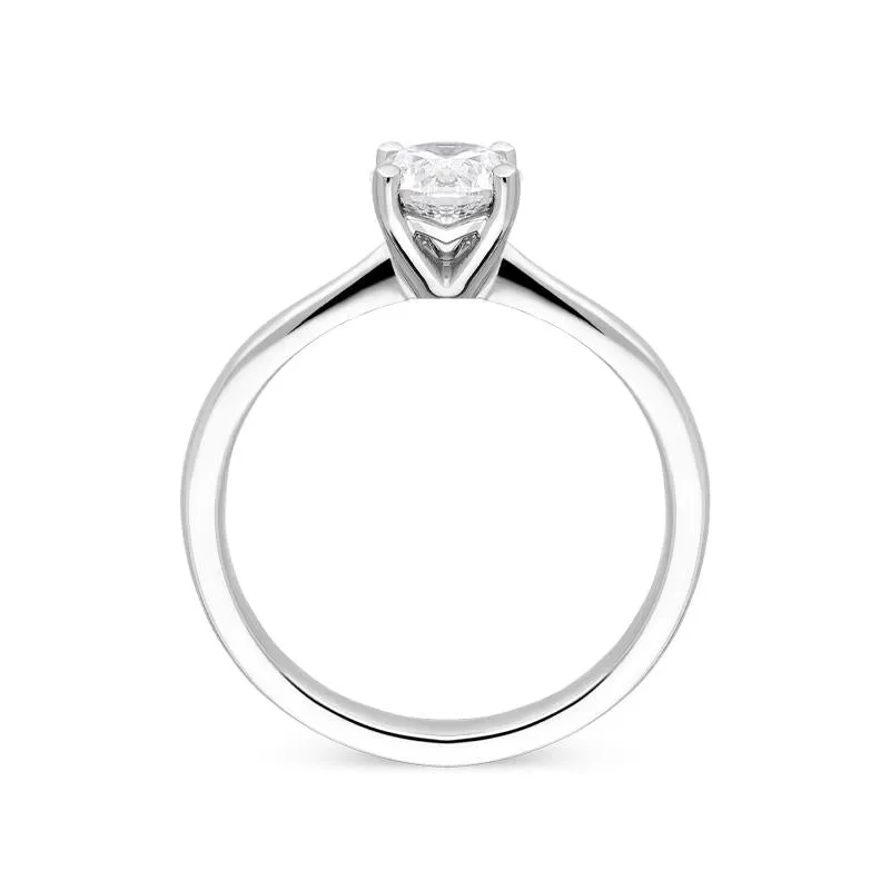 Platinum 0.80ct Diamond Solitare Ring sold by Jura Watches product image thumbnail 2