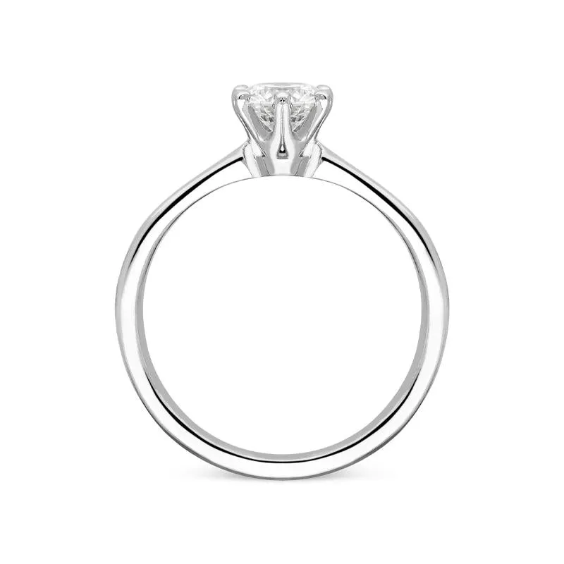 Platinum 0.60ct Diamond Solitare Ring sold by Jura Watches product image thumbnail 2