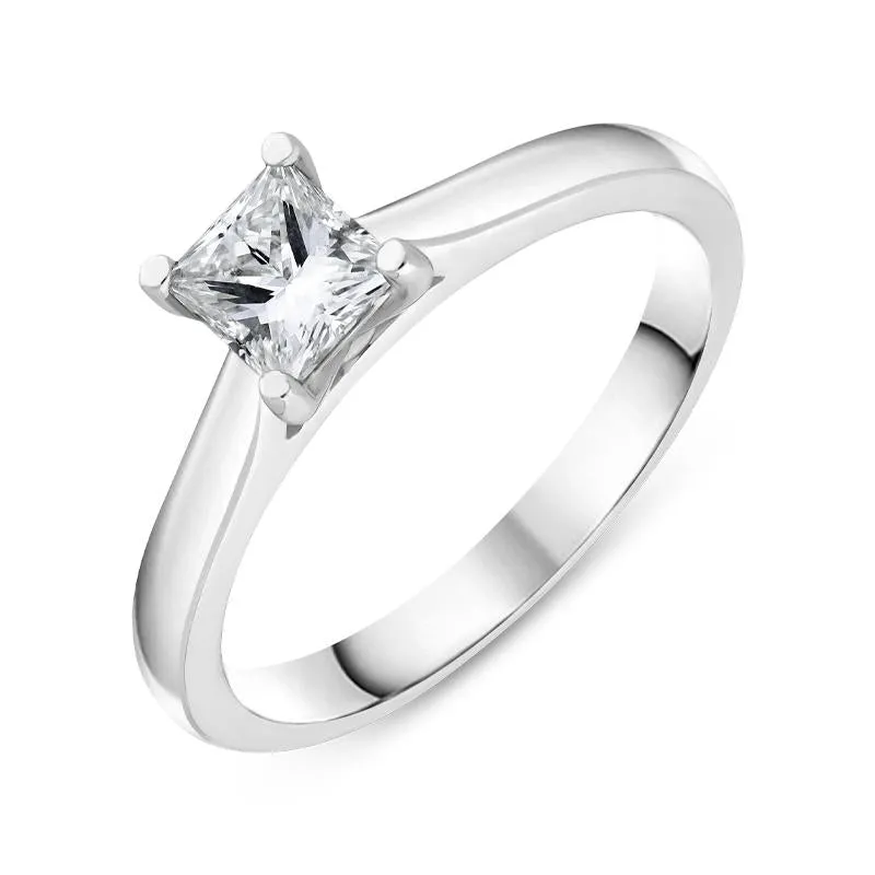 Platinum 0.58ct Diamond Solitare Ring sold by Jura Watches