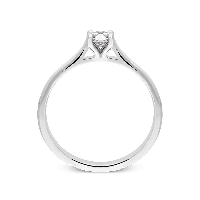18ct White Gold 0.26ct Diamond Brilliant Cut Solitaire Ring sold by Jura Watches product image thumbnail 2