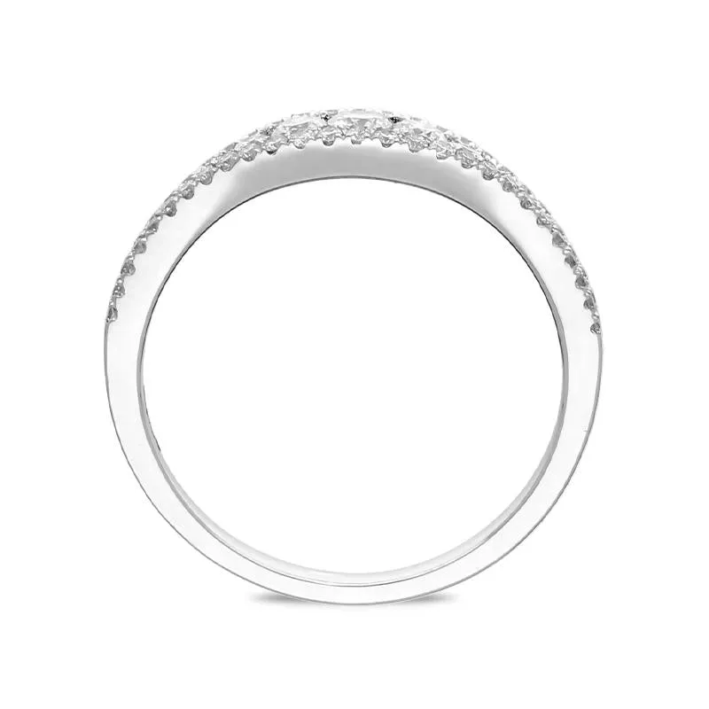 18ct White Gold 0.45ct Diamond Vintage Style Ring sold by Jura Watches product image thumbnail 2