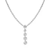 18ct White Gold 0.87ct Diamond Cascading Necklace sold by Jura Watches
