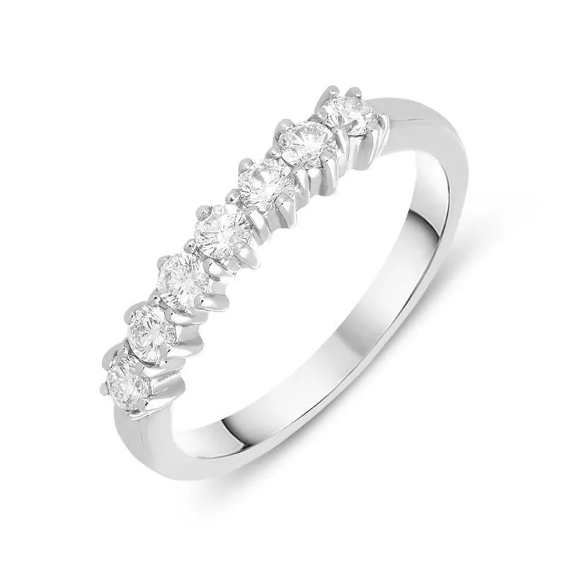 Platinum 0.35ct Diamond Wedding Half Eternity Ring sold by Jura Watches