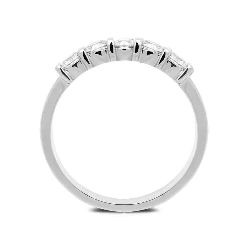 18ct White Gold 0.70ct Diamond Half Eternity Ring sold by Jura Watches product image thumbnail 2