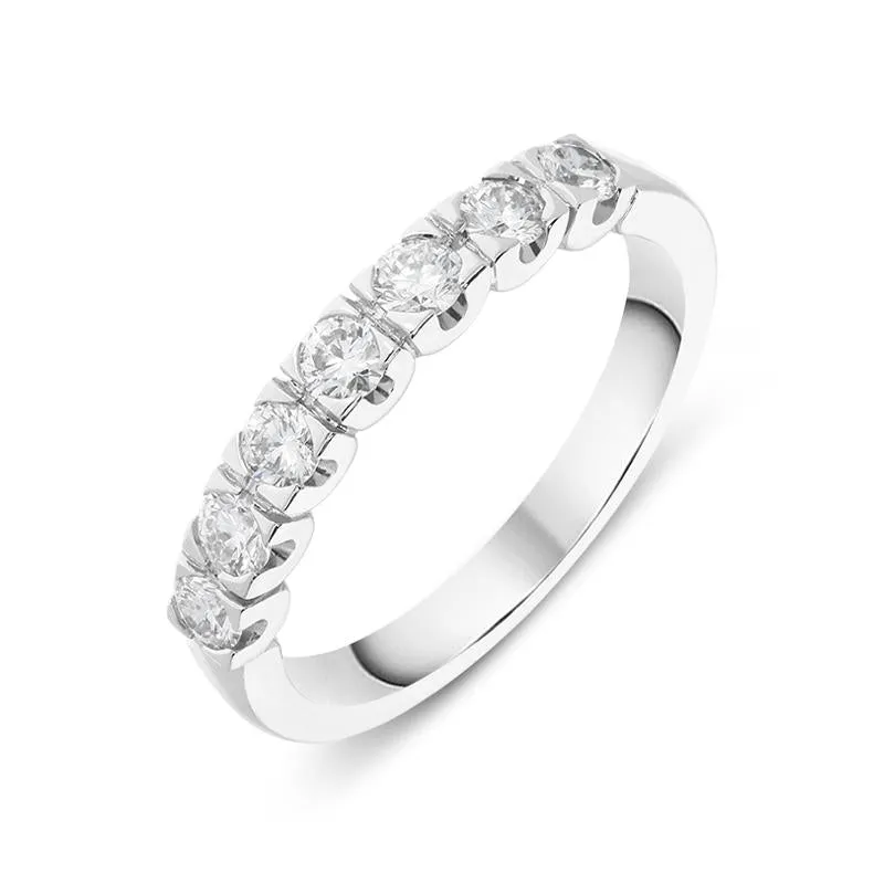 18ct White Gold 0.55ct Diamond Eternity Ring sold by Jura Watches