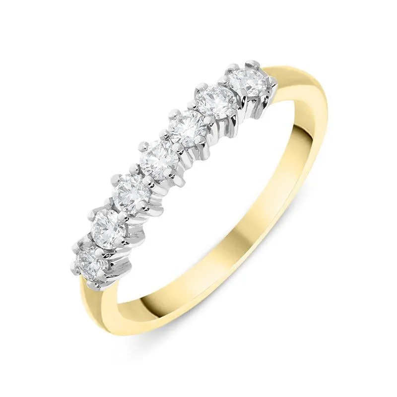 18ct Yellow Gold 0.35ct Diamond Claw Set Wedding Eternity Ring sold by Jura Watches