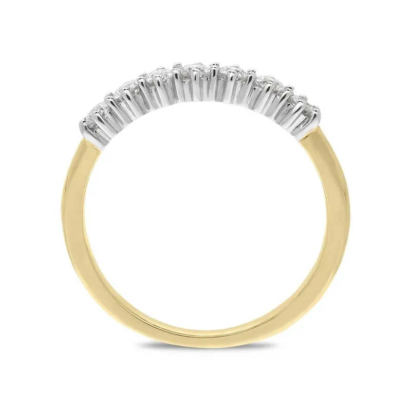 18ct Yellow Gold 0.35ct Diamond Claw Set Wedding Eternity Ring sold by Jura Watches product image thumbnail 2