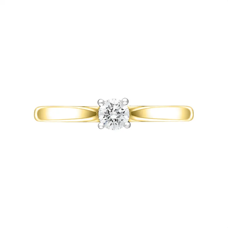 18ct Yellow Gold 0.25ct Diamond Brilliant Cut Solitaire Ring sold by Jura Watches product image thumbnail 2