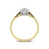 18ct Yellow Gold 0.16ct Diamond Flower Cluster Ring sold by Jura Watches