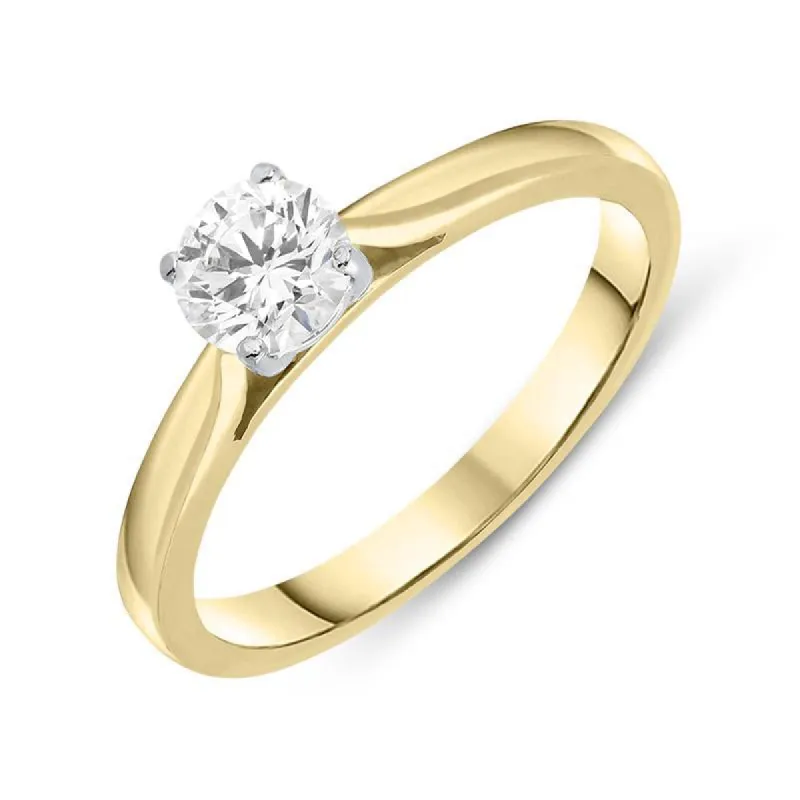 18ct Yellow Gold 0.53ct Diamond Solitaire Ring sold by Jura Watches