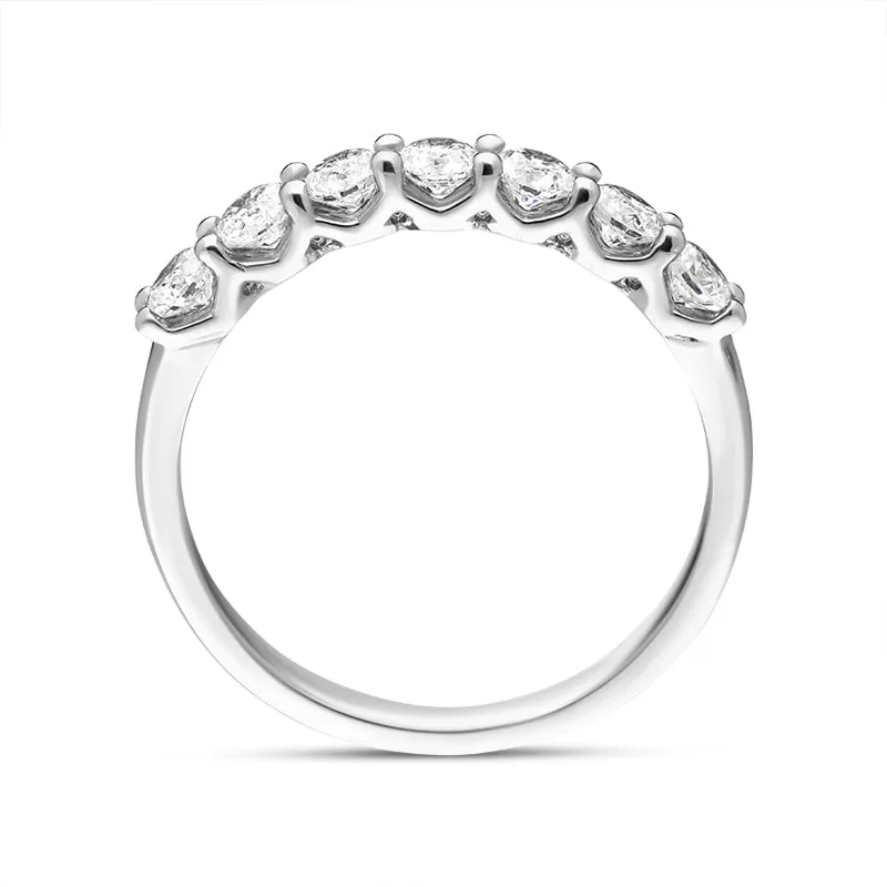 Platinum 0.72ct Diamond Brilliant Cut Wedding Half Eternity Ring sold by Jura Watches product image thumbnail 2