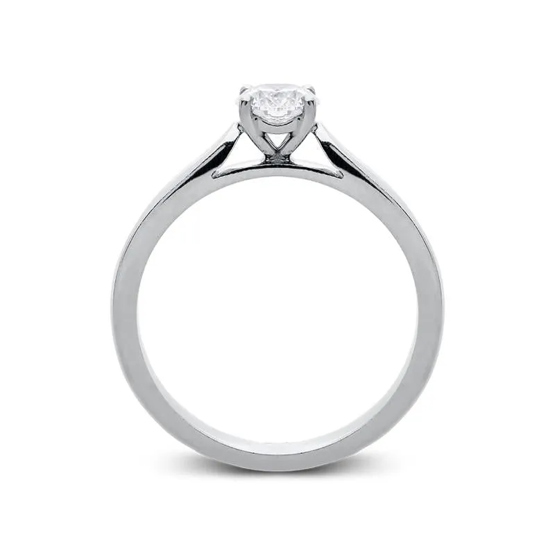 Platinum 0.51ct Diamond Brilliant Cut Solitaire Ring sold by Jura Watches product image thumbnail 2