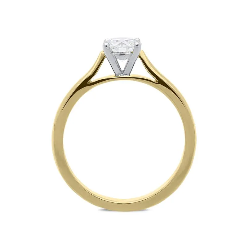 18ct Yellow Gold 0.61ct Diamond Brilliant Cut Solitaire Ring sold by Jura Watches product image thumbnail 2