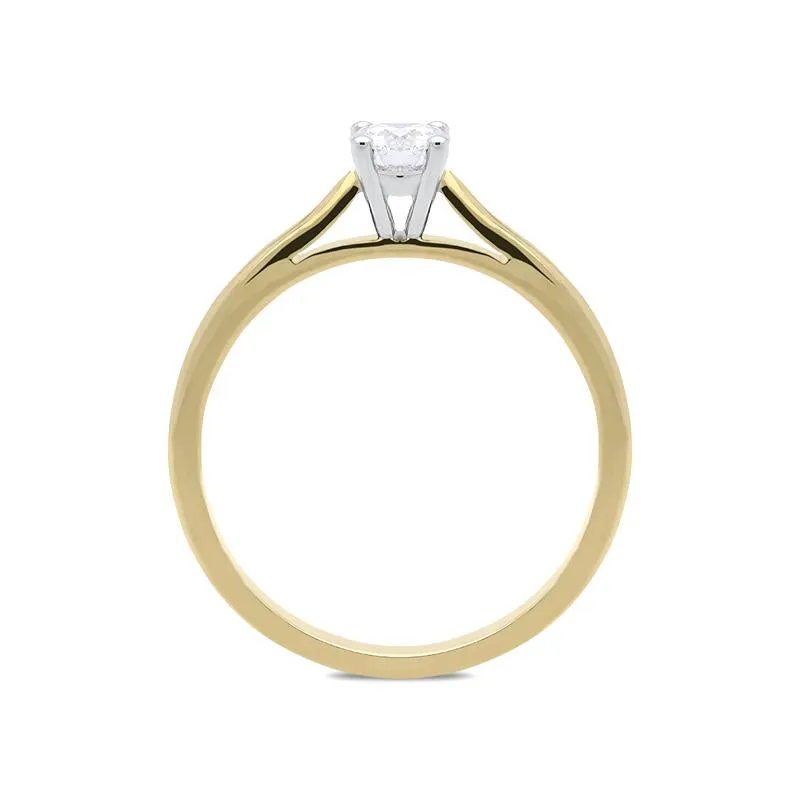 18ct Yellow Gold 0.40ct Diamond Brilliant Cut Solitaire Ring sold by Jura Watches product image thumbnail 2