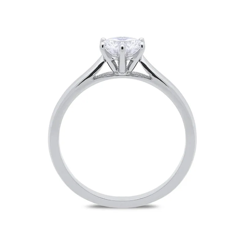 18ct White Gold 0.71ct Diamond Brilliant Cut Solitaire Ring sold by Jura Watches product image thumbnail 2