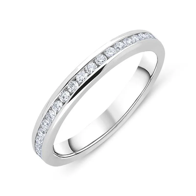 Platinum 0.20ct Diamond Channel Set Wedding Eternity Ring sold by Jura Watches
