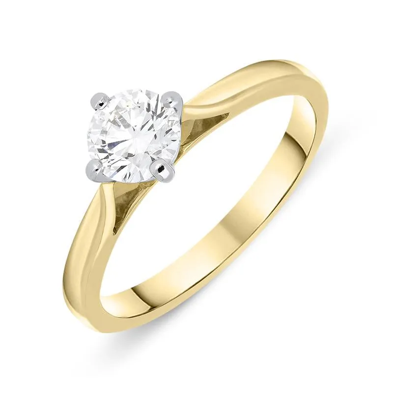 18ct Yellow Gold 0.62ct Diamond Solitaire Ring sold by Jura Watches