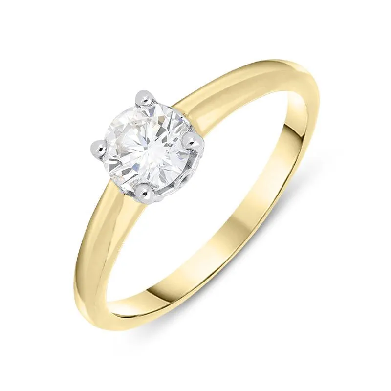 18ct Yellow Gold 0.50ct Diamond Solitaire Ring sold by Jura Watches