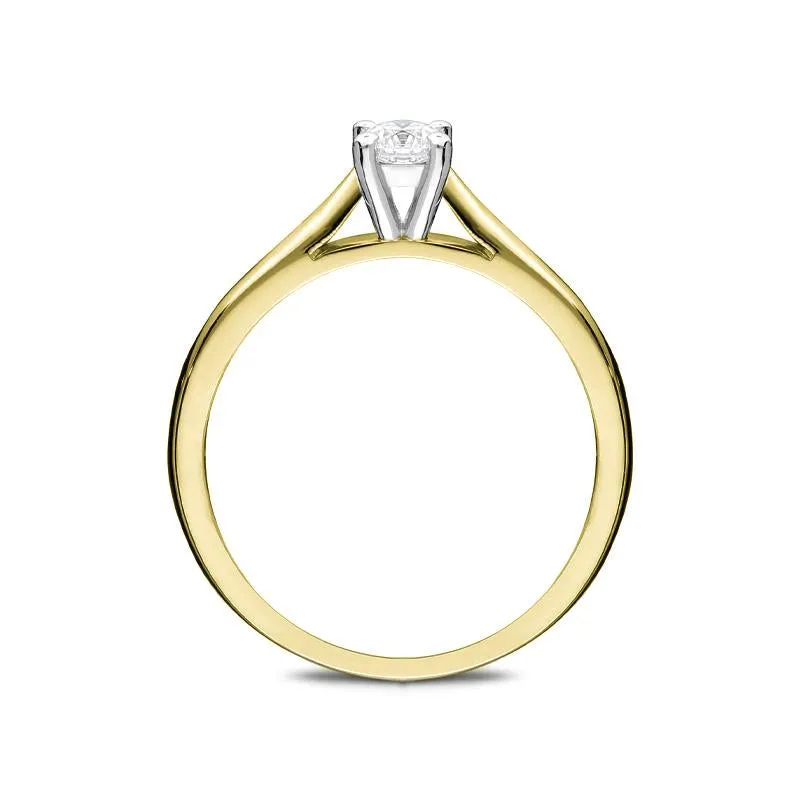 18ct Yellow Gold 0.25ct Diamond Solitaire Ring sold by Jura Watches product image thumbnail 2