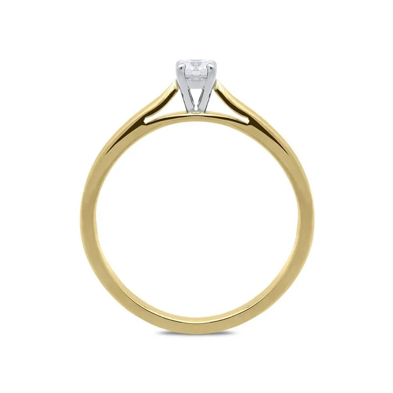 18ct Yellow Gold 0.16ct Diamond Solitaire Ring sold by Jura Watches product image thumbnail 2