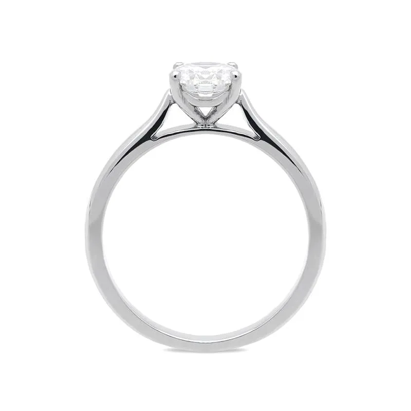 Platinum 0.80ct Diamond Brilliant Cut Solitaire Ring sold by Jura Watches product image thumbnail 2