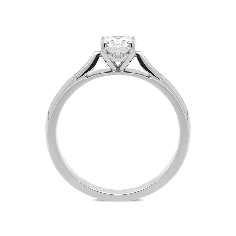 Platinum 0.66ct Diamond Brilliant Cut Solitaire Ring sold by Jura Watches product image thumbnail 2