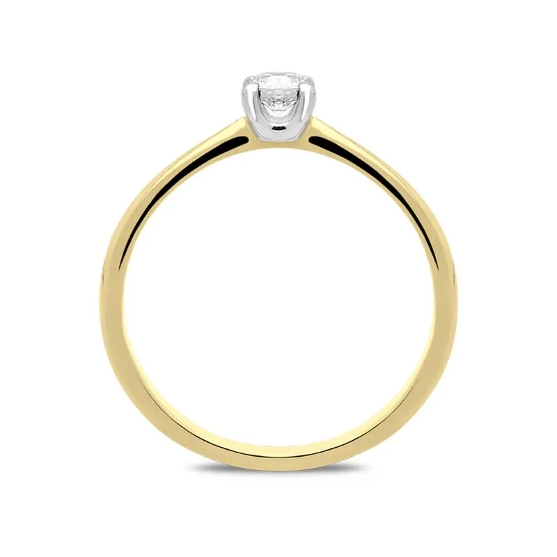18ct Yellow Gold 0.22ct Diamond Brilliant Cut Solitaire Ring sold by Jura Watches product image thumbnail 2