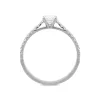 18ct White Gold 0.52ct Diamond Shoulder Certified Solitaire Ring sold by Jura Watches