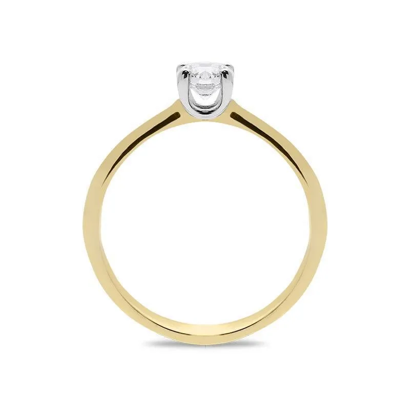 18ct Yellow Gold 0.40ct Diamond Brilliant Cut Solitaire Ring sold by Jura Watches product image thumbnail 2