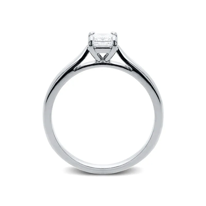 Platinum 0.34ct Diamond Princess Cut Solitaire Engagement Ring sold by Jura Watches product image thumbnail 2