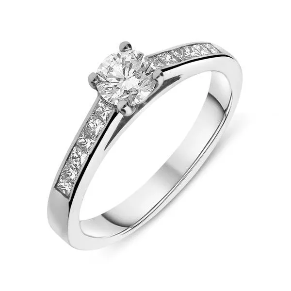 Platinum 0.30ct Diamond Brilliant Cut Solitaire Ring sold by Jura Watches