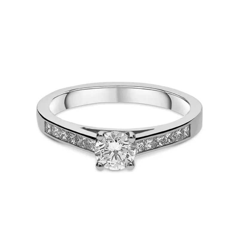 Platinum 0.30ct Diamond Brilliant Cut Solitaire Ring sold by Jura Watches product image thumbnail 3