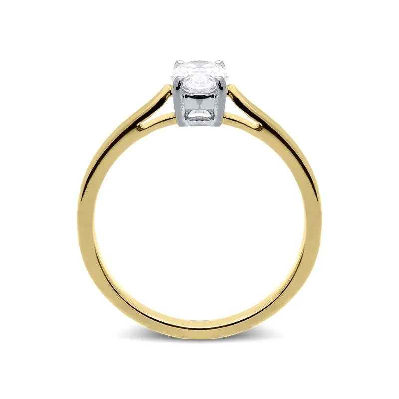 18ct Yellow Gold 0.55ct Diamond Oval Cut Solitaire Ring sold by Jura Watches product image thumbnail 2